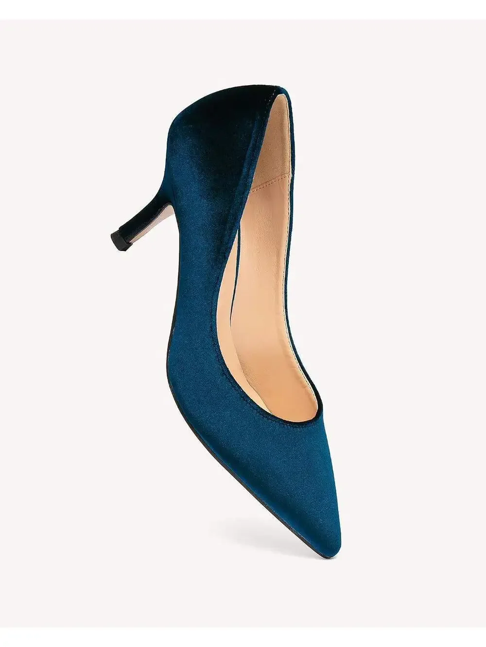 NEWBELLA Women's Velvet Low Heels Dress Pumps, Size 5.5